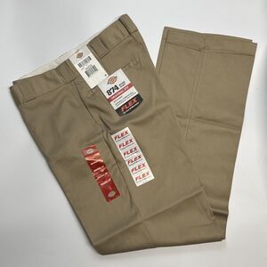 34x34 Dickies 874 Work Pants Men Khaki Flex Original Fit Resists Wrinkles